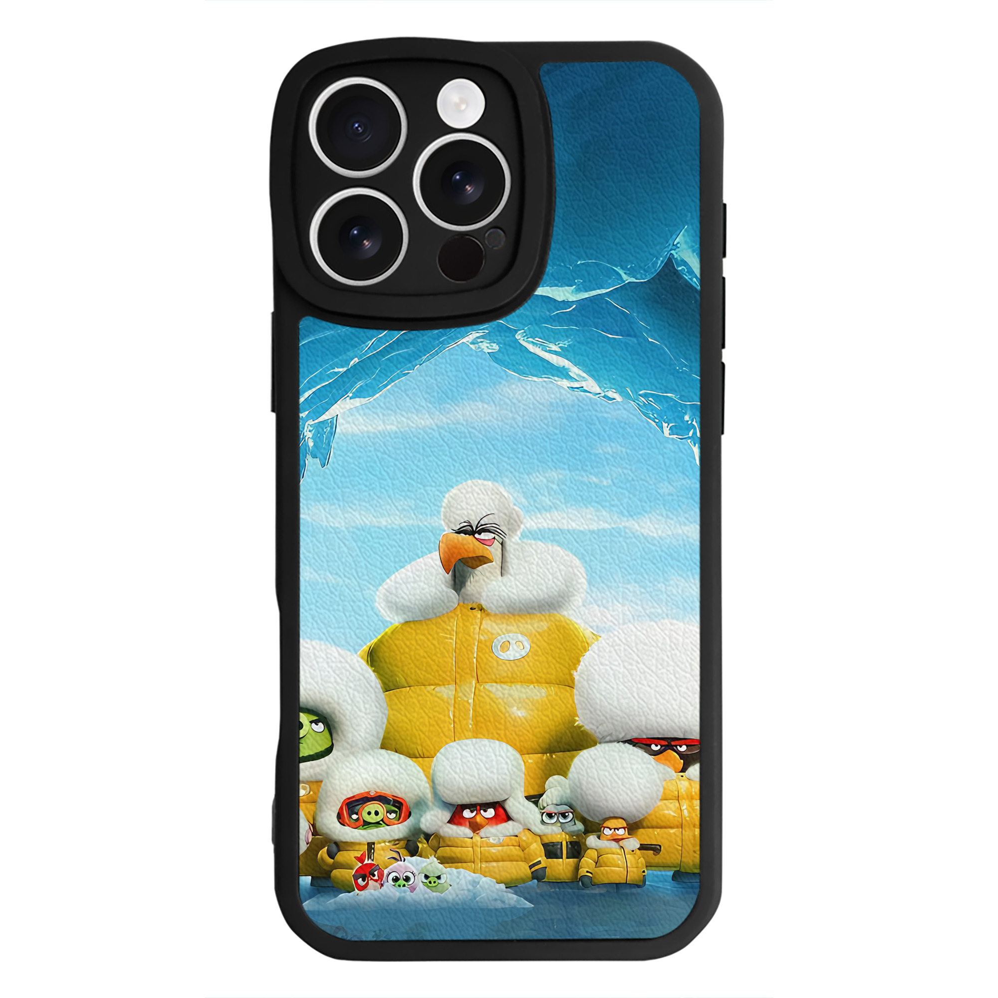 （画像用） Angry Birds アングリーバード 【iPhone 16シリーズ対応】シリコンスマホケース（レザー調） 材質：シリコン